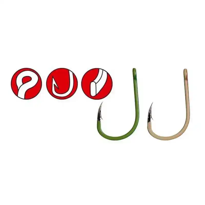 G-Carp A1 Camouflage Coated Specialist - Apple Green - Größe: 4