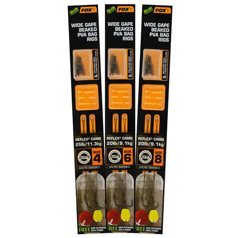 Edges Wide Gape Beaked PVA Rigs - Haken: 4