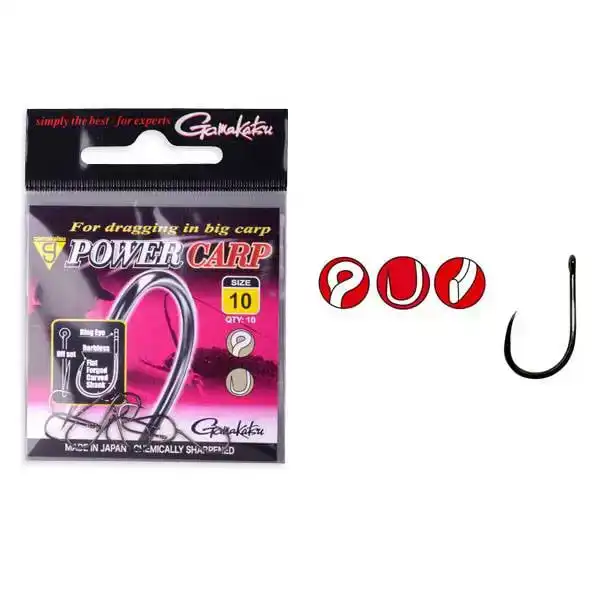 G-Power Carp Ring Eye Barbless - Größe: 12