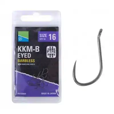 KKM-B Eyed Barbless Hook