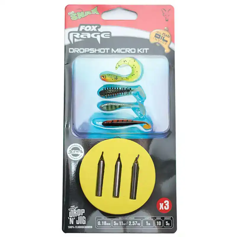 Ready Rigs Dropshot Micro Kit - Haken: 10 - 0,18 mm - 5 Gramm