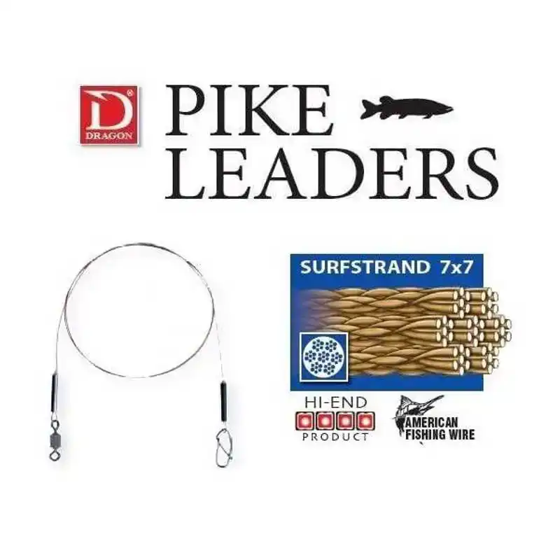 Classic Surfstrand Pike Leader 7x7 - 9 kg - 15 cm
