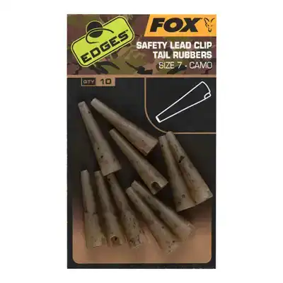 Edges Camo Safety Lead Clip Tail Rubbers
