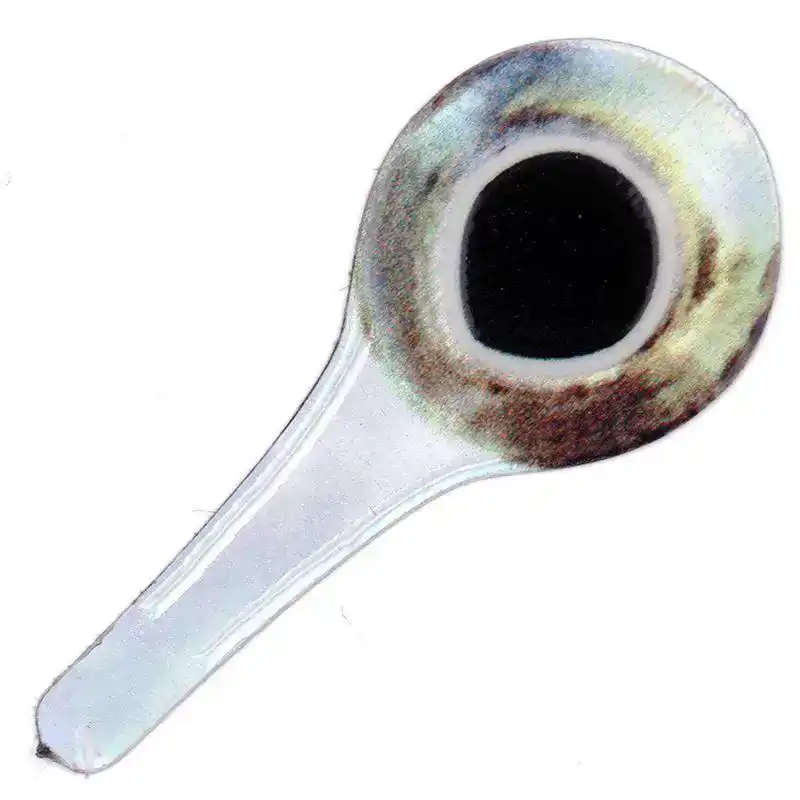 3D Tabbed Eyes Silver/Yellow 10mm