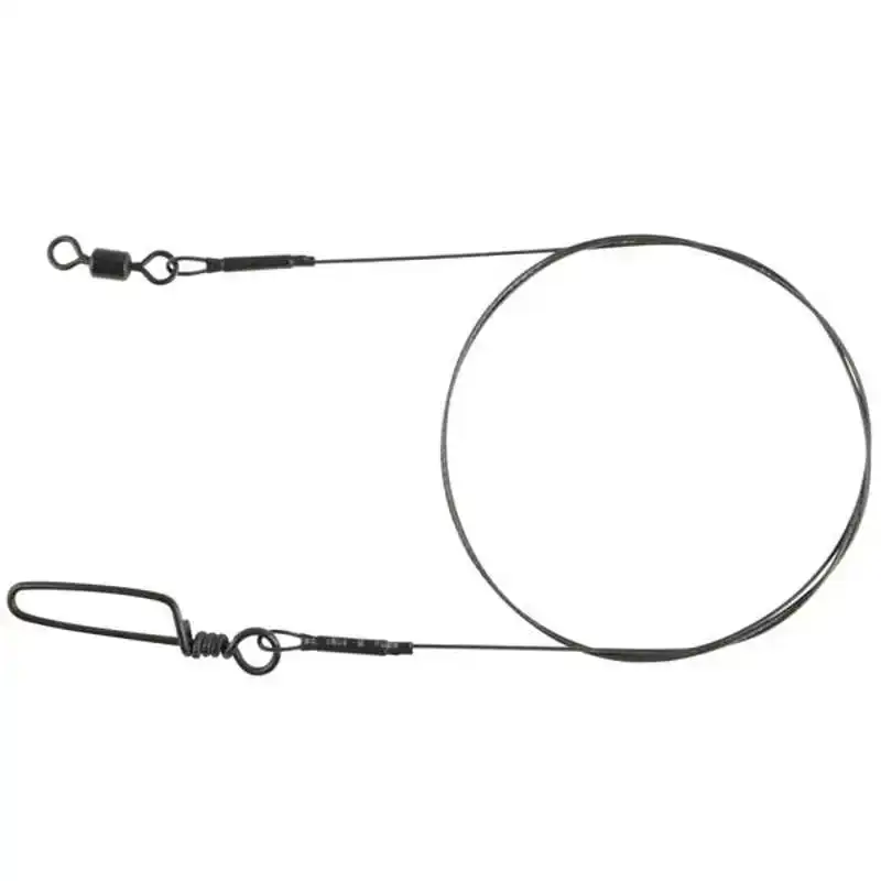 Matt Black Leader 1x7 Titanium - 18 lb - 30 cm