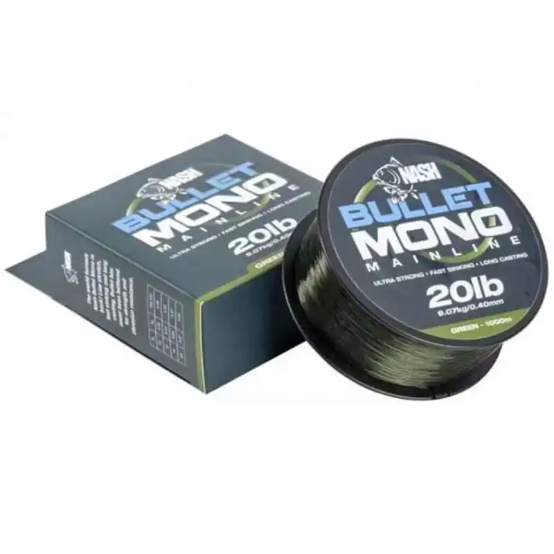 Nash Bullet Mono Mainline - Brown - 0,28 mm - 10 lb - 1000 Meter