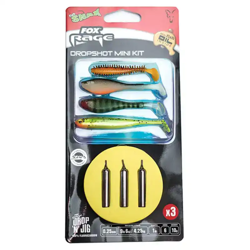 Ready Rigs Dropshot Mini Kit - Haken: 4 - 0,27 mm - 12 Gramm