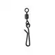 Black Rolling Swivel + Hanging Snap - Größe: 6 - 14 kg