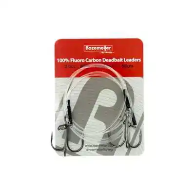 Fluorocarbon Deadbait Leaders 1x Treble