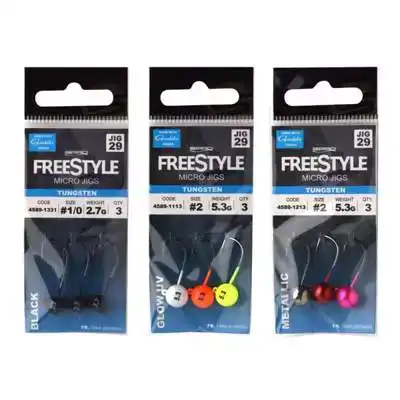 Freestyle Tungsten Micro Jigs - Haken: 1/0 - 1,8 Gramm - Metallic