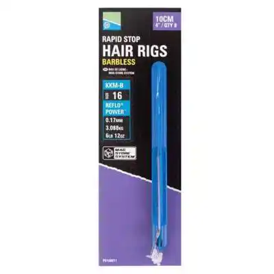 KKM-B Rapid Stop Hair Rigs- Barbless