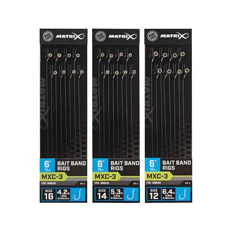MXC-3 Bait Band Rigs - Haken: 12 - 0,18 mm - 15 cm