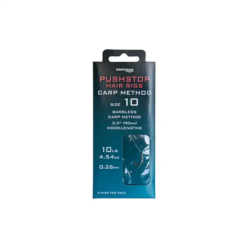 Pushstop Carp Method Hair Rigs - Barbless - Haken: 12 - 0,23 mm