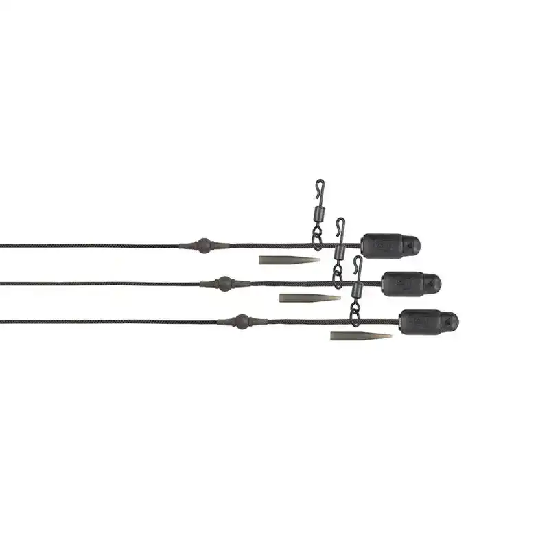 Edges Naturals Heli-Clip Rigs - 50lb Leadcore