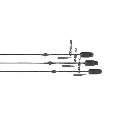 Edges Naturals Heli-Clip Rigs - 50lb Leadcore