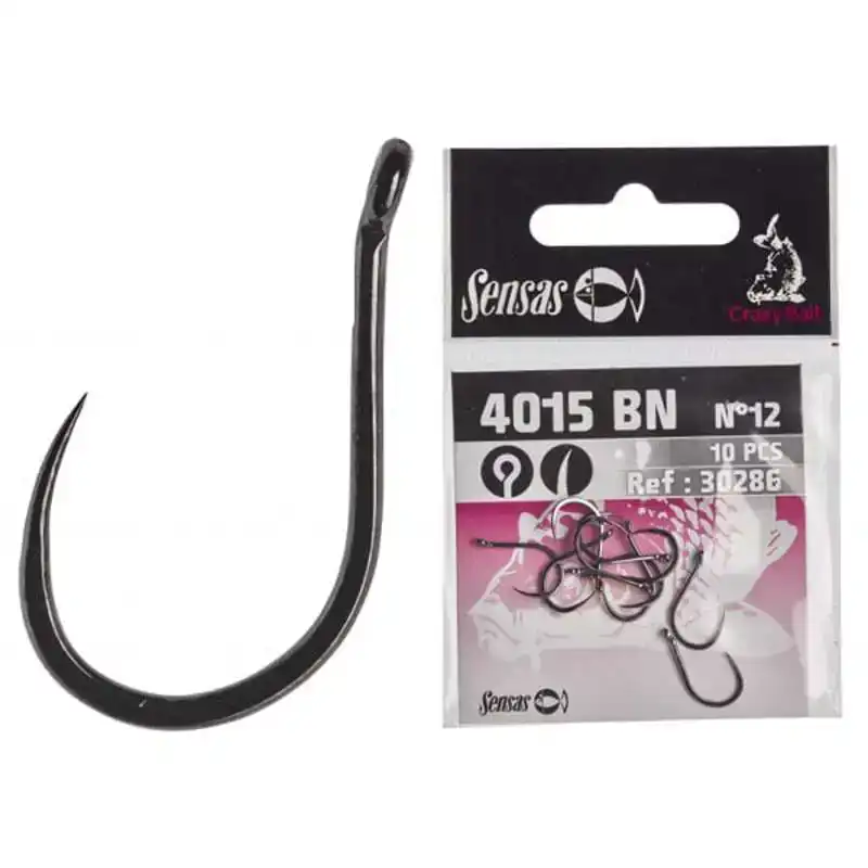 Crazy Bait Barbless Eyed 4015 Hooks - Größe: 10