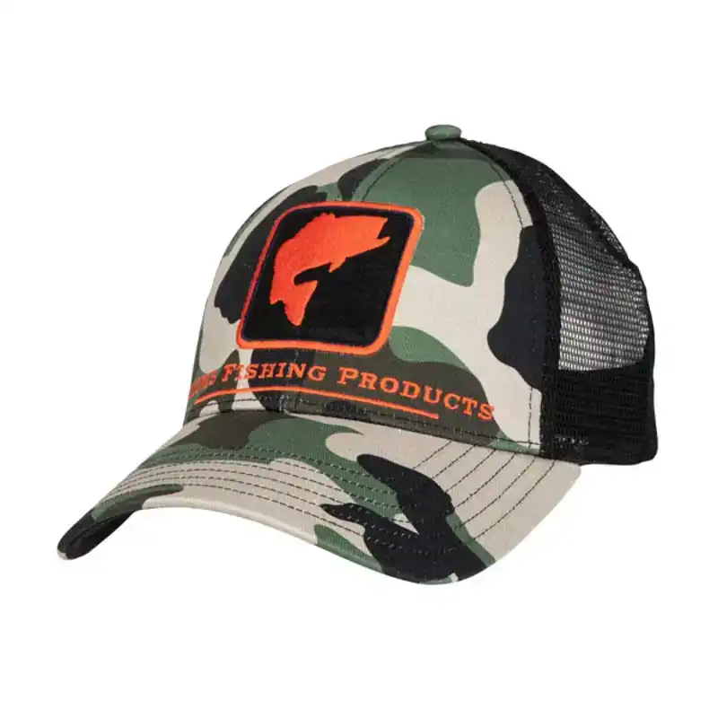 Bass Icon Trucker Hat - Woodland Camo