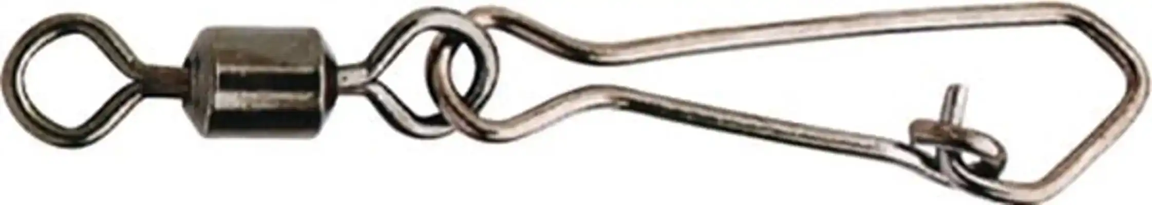 Black Rolling Swivel + Hook Snap - Größe: 6