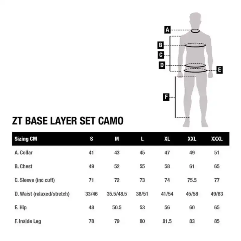 ZT Base Layer Set Camo - Größe: L
