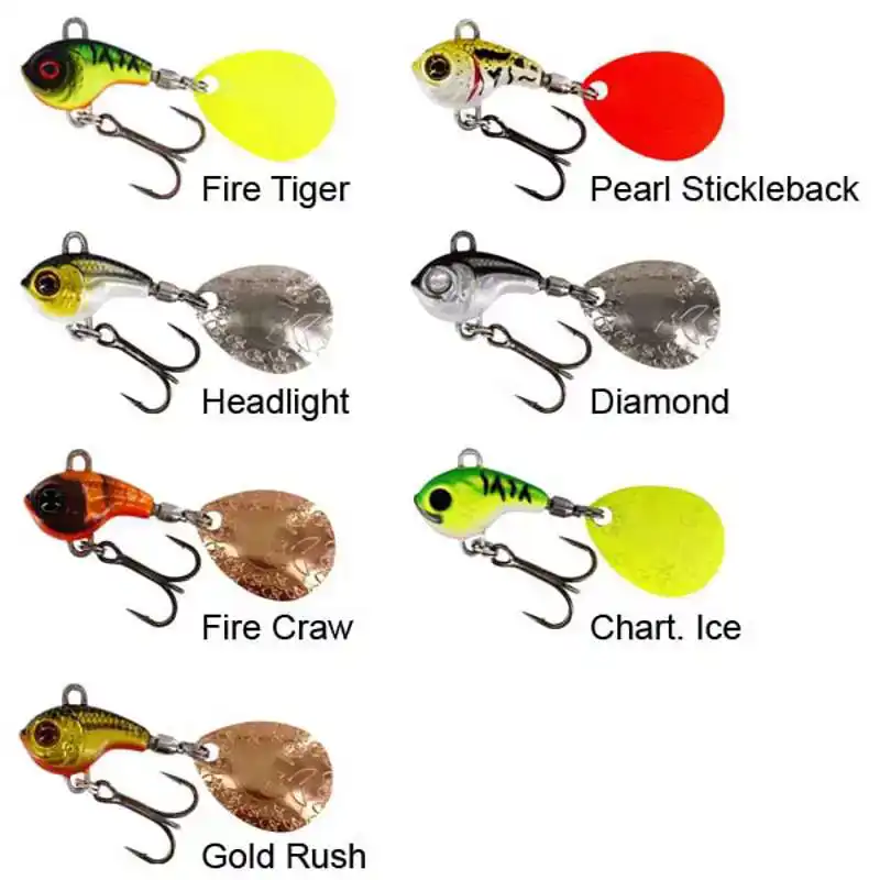 DropBite Tungsten Spin Tail Jig - 7 Gramm - Chart. Ice
