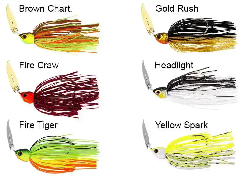 BladeBite Tungsten Bladed Jig V2 - 7 Gramm - Brown Chart.