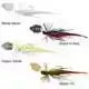 Crazy Swim Jig - 10 cm - 8,5 Gramm - Motor Oil
