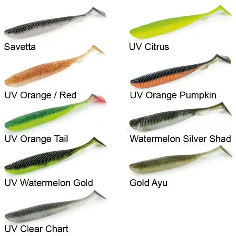 Real Action Shad - 3,8'' - UV Orange Pumpkin