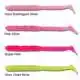 Rockvibe Shad - 4'' - Glow Bubblegum Silver