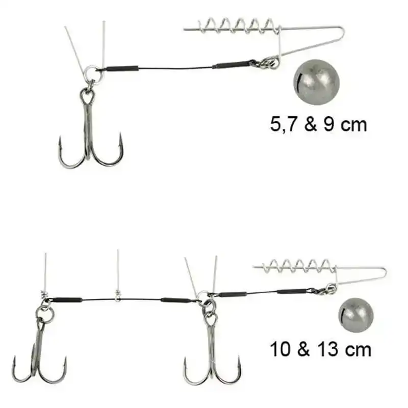 Softbait Spiral Stinger - Haken: 2 - 5 Gramm - 5 cm