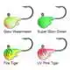 Fire-ball Jig - 1/2 oz (14 Gramm) - Glow Watermelon