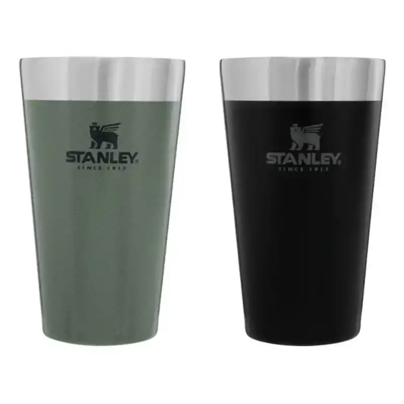 The Stacking Beer Pint - Matte Black