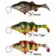 4D Line Thru Perch Shad - 20 cm - Albino