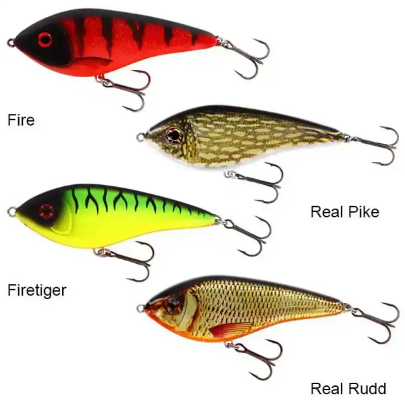 Swim Glidebait Silent - 12 cm - Sinking - Fire