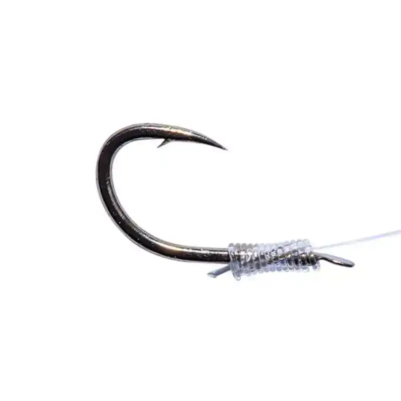 Fluorocarbon Wide Gape Feeder Hooklengths - Haken: 14 - 0,17 mm