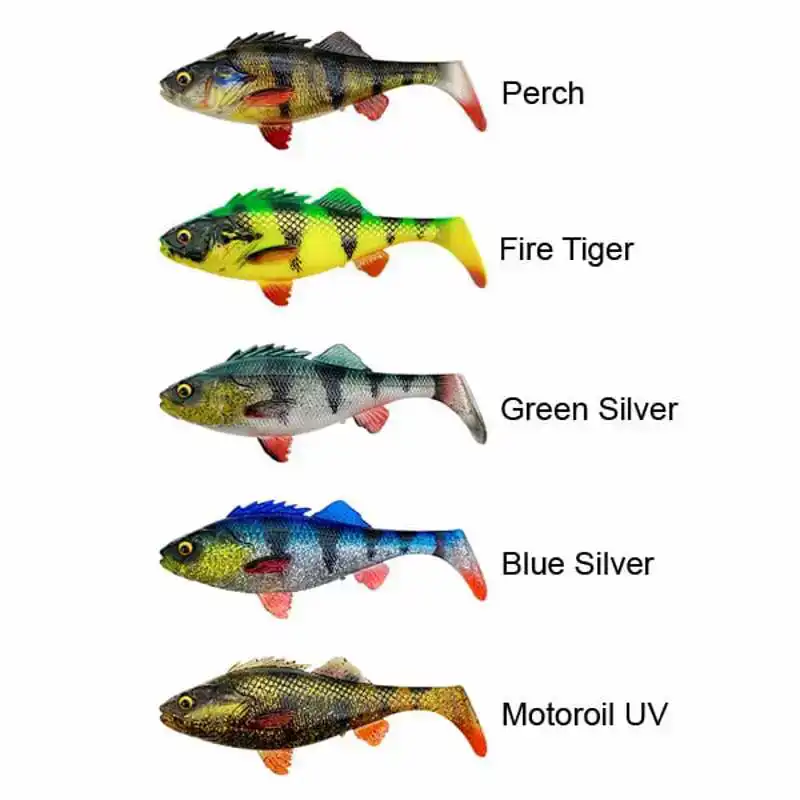 4D Perch Shad - 12,5 cm - Blue Silver