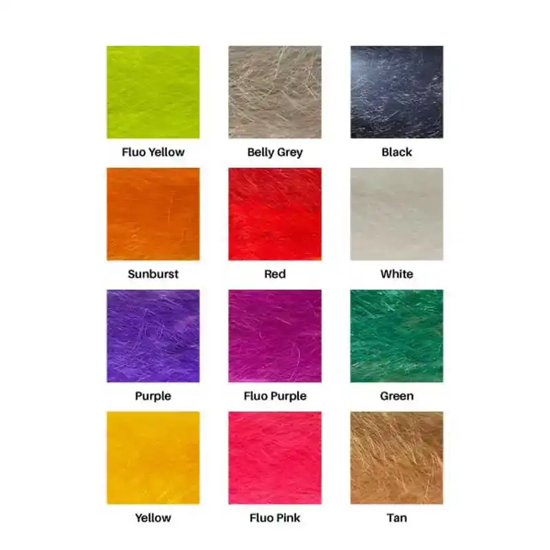 Synthetic Pike Hair - Belly Grey