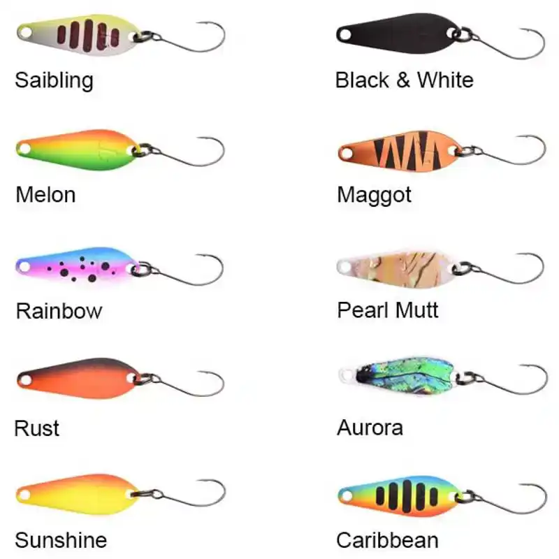 Trout Master ATS Spoon - 2,1 Gramm - Black & White