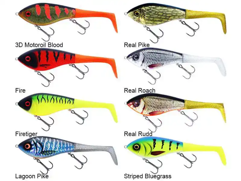 Swim Tail - 12 cm - Sinking - 3D Motoroil Blood