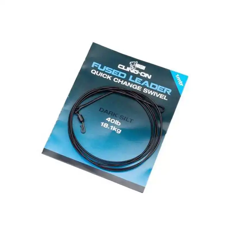 Cling On Fused Leader Quick Change Swivel - Dark Silt