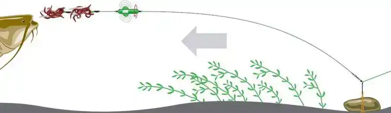 Screamin Profi River Rig - Worm & Squid - Größe: L