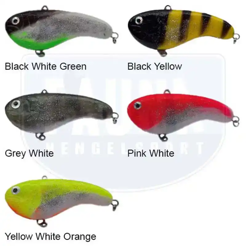 Silicone Bighead - 9 cm - 55 Gramm - Black White Green