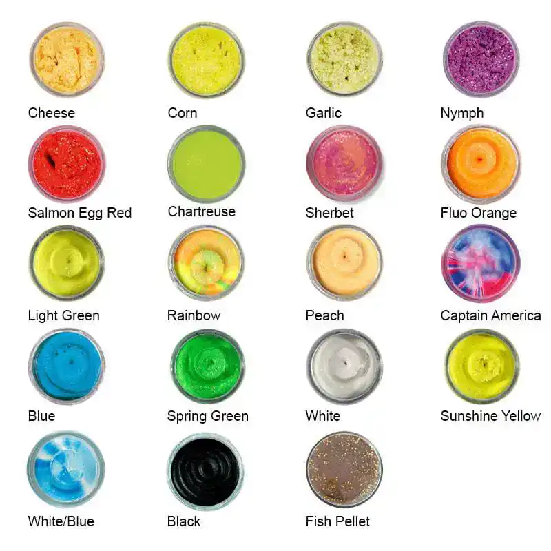 Powerbait Natural Glitter Trout Bait - Cheese - Fluo Orange