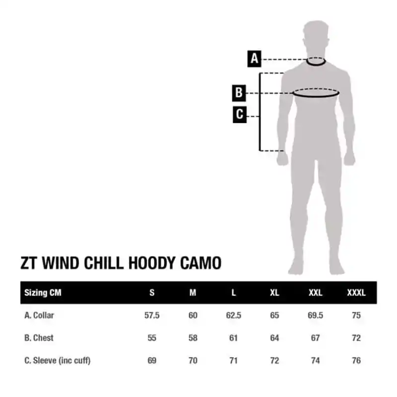 ZT Wind Chill Hoody Camo - Größe: S