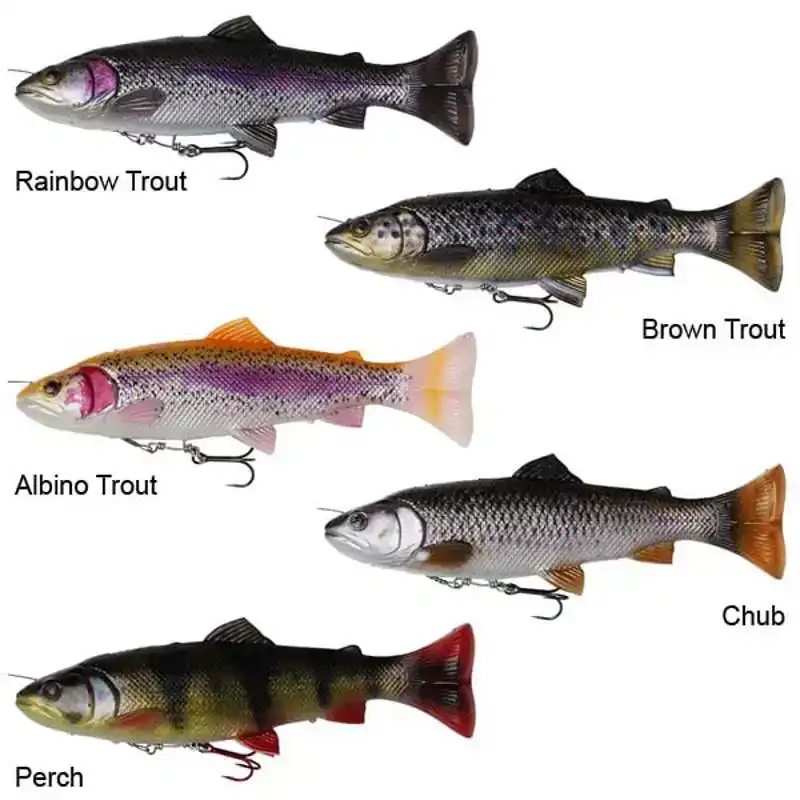 4D Line Thru Pulse Tail Trout - 20 cm - Slow Sink - Rainbow Trout