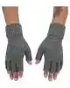 Wool ½ Finger Glove Steel L/XL