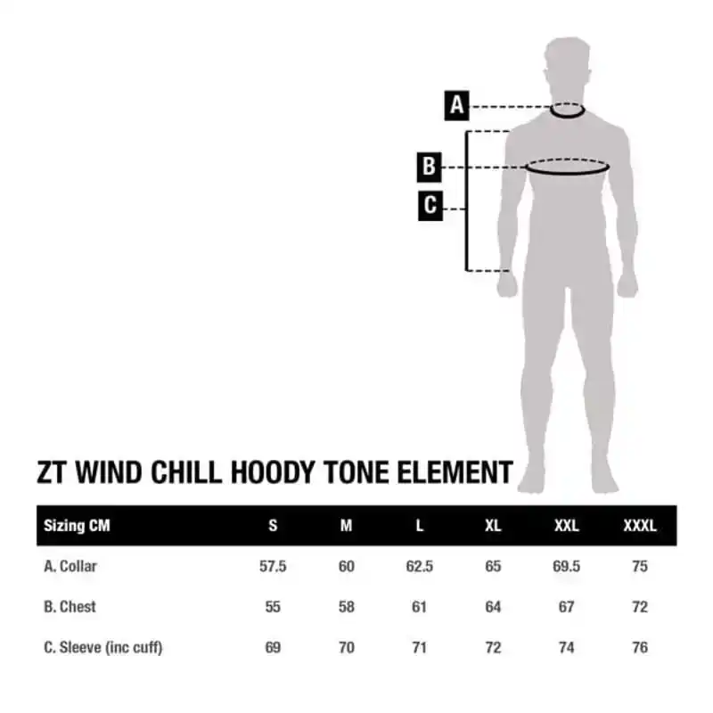 ZT Wind Chill Hoody Two Tone Element - Größe: S