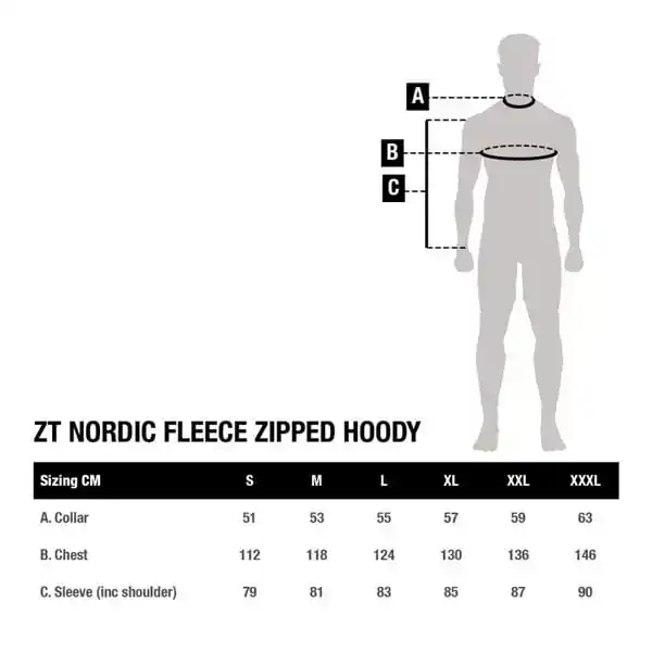 ZT Nordic Fleece Zipped Hoody - Größe: S