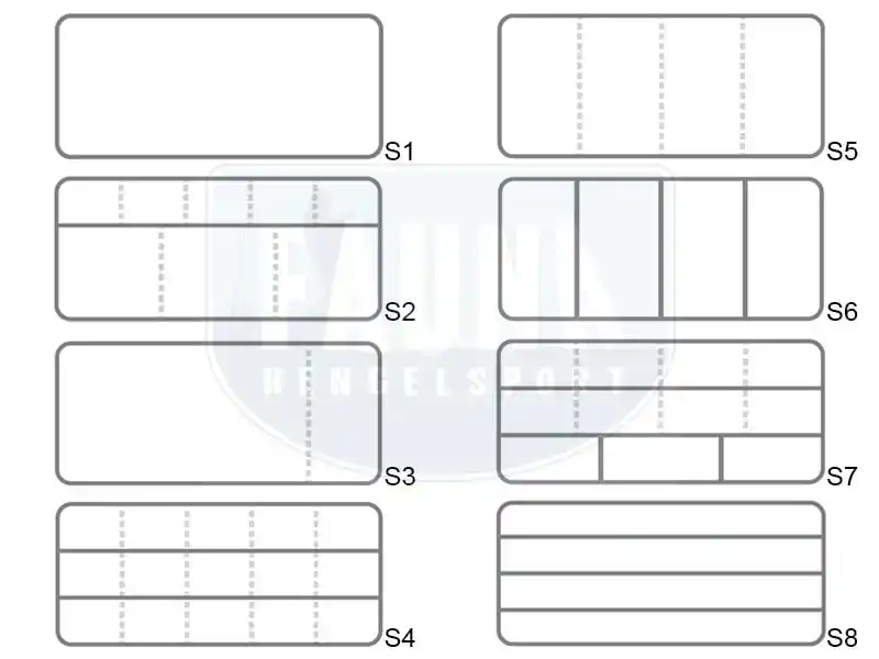 W3 Lure Box Double Sided - S6 - 28,5 x 19 x 5 cm (14 Fächer in der Breite)