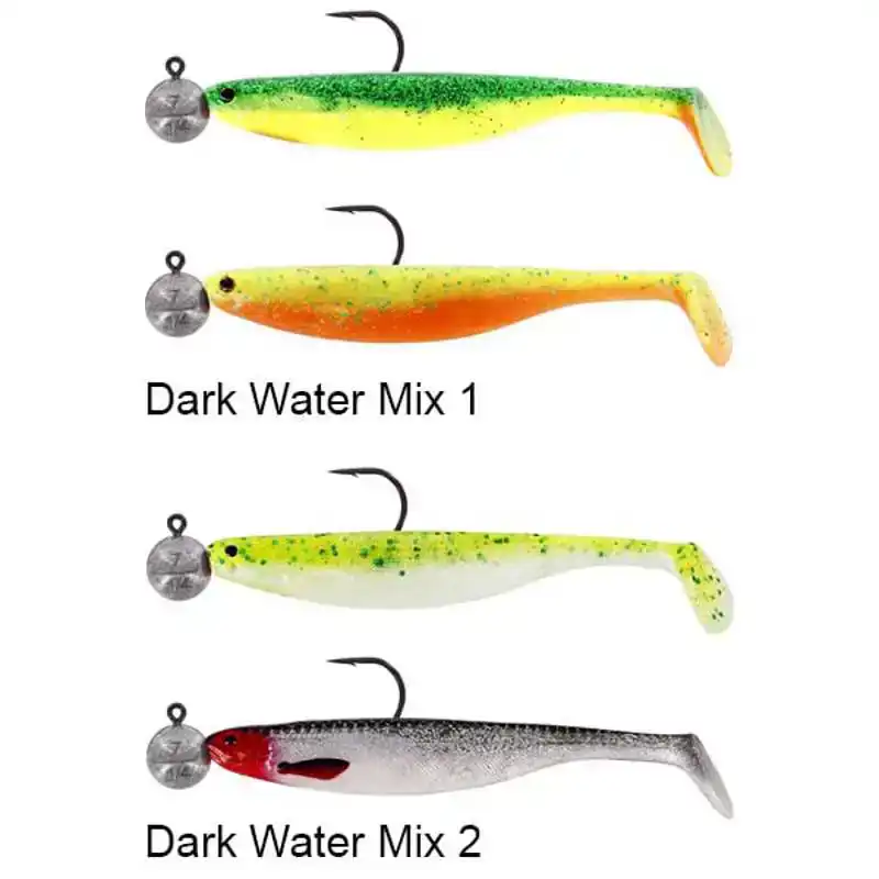 Shad Teez Slim Ready & Rigged - 7,5 cm - Clear Water Mix 1