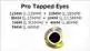 3D Tabbed Eyes Silver/Yellow 10mm